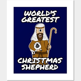 World's Greatest Christmas Shepherd Church Nativity Funny Posters and Art